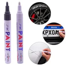 Caneta Paint Original Reparadora Pintura Automotiva Permanente Não Sai Na Água Retoque de Placa Tira Riscos Carro Moto