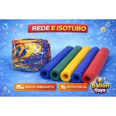 Rede De Proteção Cama Elástica/pula Pula 3,66 + 8 Isotubos