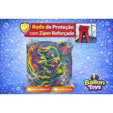 Rede de Proteção 1,40 Ziper Malha 10 Cama Elastica Pula Pula