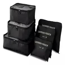 ORGANIZADOR MALA VIAGEM KIT COMPLETO 6 PEÇAS NECESSAIRE