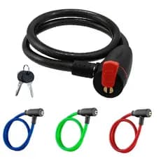 Cadeado Antifurto Articulado 62cm Bike Moto Portão 2 Chaves
