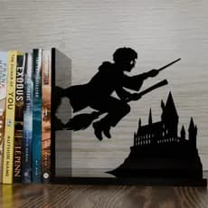 Suporte Aparador de Livros Universo Bruxo 3D | Decor Geek Fantasia | Bookend Decorativo PLÁSTICO 🧙