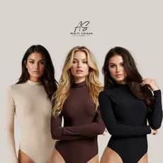 Kit 3 Body Gola Alta - Inverno Frio Confortável Tecido Suplex Manga Longa Feminino Viral