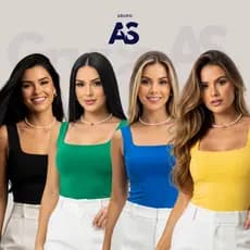 Kit 1 Blusinha Regata - Tecido Suplex Casual Lisa Moda Feminina Alça Larga Blusinha