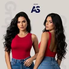 Blusinha Costas Nuas regata Tendencia casual e trabalho