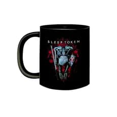 Caneca de Porcelana Rock Preta Banda Sleep Token Symbols Metal Prog