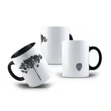 Caneca Porcelana Árvore Araucária Pinheiro Pinha Sul 325mL