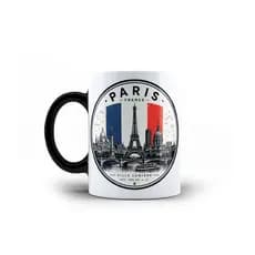 Caneca de Porcelana Paris França 325mL