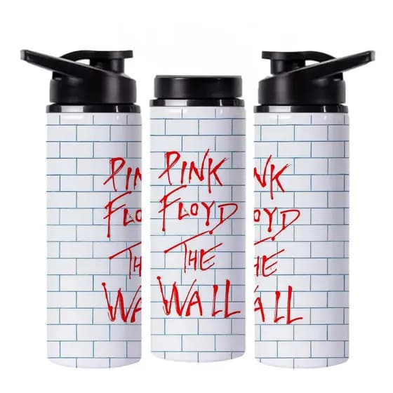 Garrafa de Água Pink Floyd The Wall Album em Alumínio 750mL