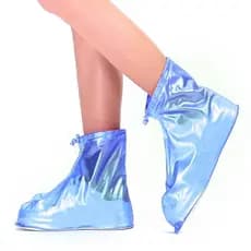 Capa de Chuva para Sapato Reutilizável Cano Alto Impermeável PVC - A699