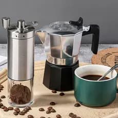 Moedor Café Grãos Manual Compacto Inox Ajuste De Moagem A627
