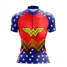 CAMISETA CICLISMO FEMININA MARAVILHA TRADICIONAL ESTRELAS UV+50