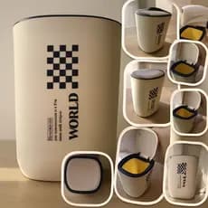 Lixeira Com Tampa Pressão 10 Litros Para Casa Sala - Banheiro - Cozinha - Escritório