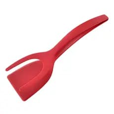 Espátula De Nylon Multiuso Com Pegador Para Ovos Bife Panqueca Tapioca, 3 cores - Preto - Cinza - Vermelho