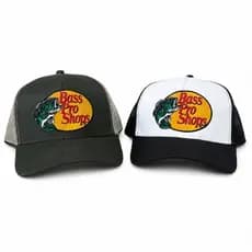 BONÉ TRUCKER BASS PRO SHOPS BORDADOS KIT C/ 2