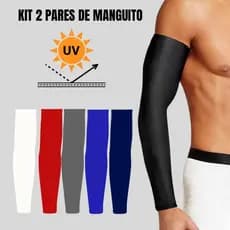 2 pares de Manguito Segunda Pele - Proteção uv - Proteção Solar