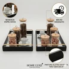 Bandeja Decorativa Multiuso Para Sala Quarto Cozinha Organização