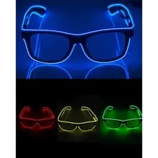 Óculos Led Neon Festa Luminoso Barato Cosplay Rave Casamento