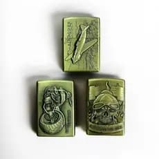 Isqueiro Metal Vintage Zippo Classico Luxo Recarregável Envelhecido SEM FLUIDO