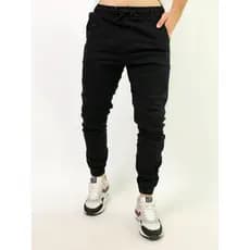 Calças Jogger Jeans Sarja Masculina Com Punho Cós Elástico