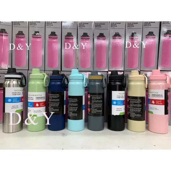 Garrafa Térmica 800ml Espacial Academia Grande Quente e Frio Inox para enviar mais rapido