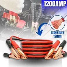 Cabo De Chupeta 1200 amp Transmissão 12mm Caminhão Carro Moto Bateria