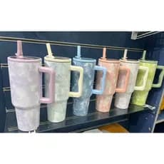 Copo Térmica Garrafa Camuflar Material de aço inoxidável 304 Com Tampa E Ganudo 1200ml