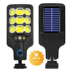 Luminária Solar 120w Externa Led Refletor Sensor D Movimento Classificação de proteção à água ao ar livre IP65