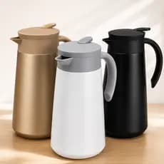 Garrafa Térmica Café 800ml Bule Inox 304 - Tampa Rosqueavél, Alça, Bebidas Quentes Inverno Café Chá