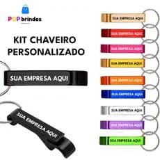 Chaveiro Abridor Personalizado Kit 30 unidades Pé de galinha colorido - Aço Inox Festa Garrafa Presente