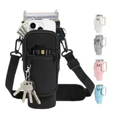 Bolsa Porta Garrafa De Água Com Alça De Ombro Ajustável