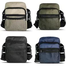 Shoulder Bag Tela Bolsa Transversa Pequena Pochete Necessaire Feminina Masculino