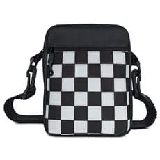 Shoulder Bag Estampa Xadrez Pequena Necessaire Mini Bolsa Transversal Tiracolo