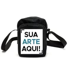 Shoulder Bag Personalizada Com Sua Arte aqui Pequena Mochila Bolsa Transversal