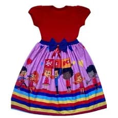 Vestido infantil temático de Três Palavrinhas
