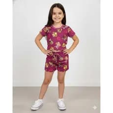Conjunto verão infantil de  menina temático da Skye