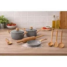 Kit Panelas Antiaderentes 4 Pecas Utensilios Cozinha Praticos Preparo Eficiente