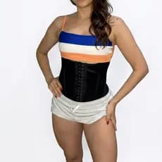 Cinta Modeladora Feminina Corset Cinta Redutora 19 Barbatanas Premium