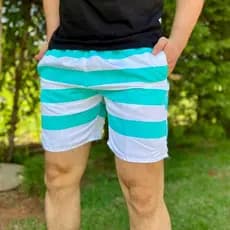 Bermuda Masculina Tactel Grosso | Moda Praia Verão | Qualidade Premium
