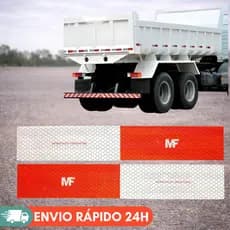 Kit 20 Faixas Refletivas Caminhão 10 Direita 10 Esquerda