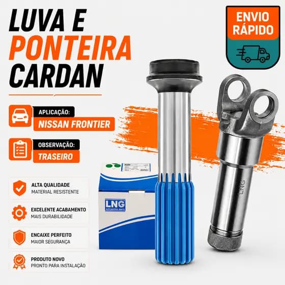 Luva E Ponteira Cardan Traseiro Nissan Frontier