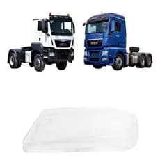 Lente Farol Auxiliar Esquerdo Man Tgx Tgs Vw Meteor 2021 2022 - Compatível