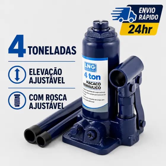 Macaco Garrafa Hidráulica 4 Toneladas F1000 / Pick Up