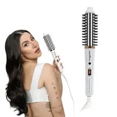 Escova Modeladora Bivolt Britânia Antiaderente 60W BEC04 2 em 1 Alisa Escova Modelagem Prática