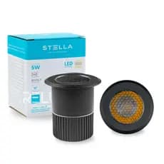 Embutido de Solo Led Grade Antiofuscante 5W 12° Bivolt Stella Focco Grid Iluminação Externa Jardim