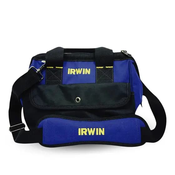 Mala Bolsa De Ferramentas 12’ Azul Alça Resistente Ergonômica Base Emborrachada Compacta