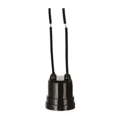 Kit com 50 Soquete Com Rabicho Bivolt Soquete E27 Preto 110v/220v Bocal