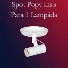 Spots Popy Liso Plástico Articulado Soquete E27 110v/220v Branco Preto Sala Cozinha Quarto Banheiro Para 1 Lampada
