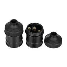 Kit 10 Soquete Sem Chave com Borne E27 Bivolt – Ideal para Montagem de Pendentes, Luminárias e Projetos Elétricos