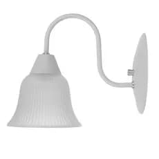 Arandela Sino Plastico 1 Lampada Soquete E27 110v/220v Branco Preto Parede Sala Quarto Cabeceira